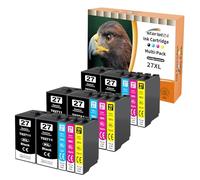 Starlet24 15x cartucce 27XL compatibili con Epson 27 XL Multipack per Workforce WF-3620DWF WF-3640DTWF WF-7110DTW WF-7210DTW WF-7610DW WF-7620DTWF WF-7710DWF WF-7720DTWF WF-7715DWF