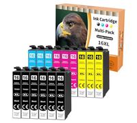 Starlet24 15x Cartucce Compatibili per Epson 16XL 16 XL Multipack | per Epson WF2630 WF-2540 WF-2750 WF-2760 WF-2660 WF-2650 WF-2530 WF-2010 WF-2510