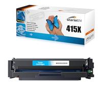 Starlet24 1x 415X Ciano Toner Compatibile con HP 415X Ciano W2031X con Chip di Ricambio per Laserjet Pro MFP M479fdw M479fdn M479fdw M454dw M454dn