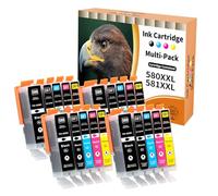 Starlet24 20x 580 581 Cartucce Compatibile per Canon PGI-580 CLI-581 XXL