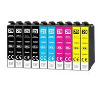 Starlet24 29XL Cartucce per Epson 29XL 29 XL Multipack per Epson XP-342 XP-332 XP-345 XP-352 XP-442 XP-445 XP-455 XP-432 XP-245 XP-452 XP-235 XP-435 XP-335 (confezione da 10)