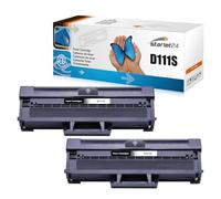 Starlet24 2x D111S Toner Nero Compatibile con Samsung MLT-D111S MLT-D111L