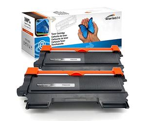 Starlet24 2x Toner Compatibile per Brother TN2220 TN-2220 TN-2010 | per MFC-7360N MFC-7360 HL-2130 HL-2240 MFC-7860DW MFC-7460DN DCP-7055W FAX-2840 FAX-2940 DCP-7055 DCP-7055W