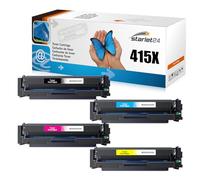 Starlet24 4x 415X Toner Compatibili per HP 415X W2030X W2031X W2032X W2033X con Chip di Ricambio per Laserjet Pro MFP M479fdw M479fdn M479fdw M454dw M454dn