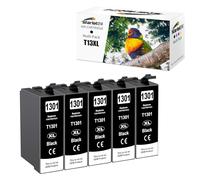 Starlet24 5 cartucce T1301 compatibili con Epson T1301 Multipack per Stylus SX525WD SX535WD SX620FW Office B42WD BX925FWD BX635FWD Workforce WF-3520DWF WF-7525 WF-7015
