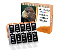 Starlet24 5x 580XL PGBK Cartucce Compatibili per Canon PGI-580 PGBK XXL