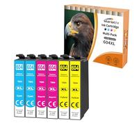 Starlet24 6x cartucce 604XL compatibili con Epson 604 XL colore per Expression Home XP-2200 XP-2205 XP-3200 XP-3205 XP-4200 XP-4205 Workforce WF2910DWF WF2930DWF WF2935DWF WF2950DWF
