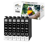 Starlet24 6x T1291 Multipack compatibile con Epson 129xl T1291 Cartucce d'inchiostro per Workforce WF3520 Stylus SX235W SX435W SX445W Stylus Office BX635FWD BX320FW BX305F BX305FW BX625FWD