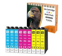 Starlet24 9x 16XL Cartucce compatibili con Epson 16 XL T1632 T1633 T1634 per Workforce WF-2760 WF-2630 WF-2510 WF-2660 WF-2750 WF-2650 WF-2540 WF-2530 WF-2520 (3 ciano 3 magenta 3 giallo)