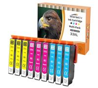 Starlet24 9X 33XL Multipack Cartucce Compatibile per Epson 33XL 33 XL Ciano Magenta Giallo per Epson XP7100 Cartucce XP-540 XP-530 XP-630 XP-635 XP-645