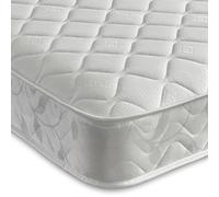 Starlight Beds Cooltouch - Materasso a molle ibrido in schiuma doppia, massimo valore, peluche, bianco, 17 cm di profondità, materasso matrimoniale piccolo (120 cm x 190 cm)