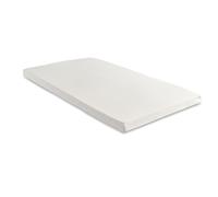 Starlight Beds Coprimaterasso singolo in memory foam, spessore 5 cm, con rivestimento rimovibile e lavabile, bianco, 75 x 190 x 5 cm