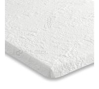 Starlight Beds Shorty - Coprimaterasso rinfrescante, 7,5 cm, in memory foam, con copertura rimovibile rinfrescante, colore bianco. - 75 x 175 x 7,5 cm