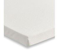 Starlight Beds Topper per materasso in schiuma rinfrescante, 140 x 200. Coprimaterasso europeo doppio in memory foam, 7,5 cm, coprimaterasso 140 x 200 cm, con rivestimento rimovibile, bianco. (140 x