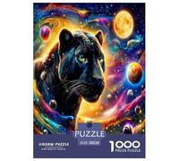 Starlight Black Tiger 1000 Pezzi Puzzle Classici Per Adulti E Bambini A Partire Da 12 Anni Giochi Del Cervello Perfetto Per Appassionati Di Esperti - Regalo Per Amore E Amico 38x26cm/1000pcs
