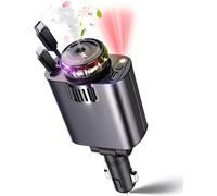 Starlight - Caricabatterie retrattile da auto USB-C da 120 W con aromaterapia, adattatore per accendisigari a ricarica rapida per iPhone 16/15/14/13/12/11, accessorio essenziale per auto, regalo per