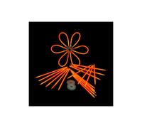 Starlight Con Connettori per feste e per Carnevale 200mm x 5mm 100 pz - Arancion