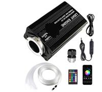 Starlights per Auto Luci for auto a forma di cielo stellato, luci for in fibra ottica, for atmosfera, controllo della musica, da soffitto RGB 12W, 8 colori, styling fai te(500pcsX0.75mmX3 m)