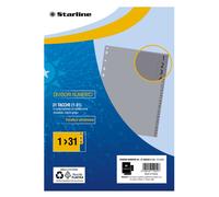 STARLINE - 2000014C5-STL - Divisori numerici 31 tacche - A4 - PP - grigio - Starline - STL5508 - Conf. da 1 Pz. - 2000014C5-STL