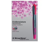 STARLINE confezione da 12 pezzi - evidenziatore starline fuxia p. scalpello 1-4mm