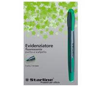 STARLINE confezione da 12 pezzi - evidenziatore starline verde p. scalpello 1-4mm