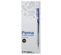 STARLINE scatola 20 penne sfera scatto blu 1.0mm starline
