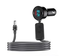 Starlink - Caricatore da auto CC per Mini, alimentatore 3 in 1 per porte QC3.0 PD3.0, display a LED e cavo impermeabile 12 V-24 V (5 metri)