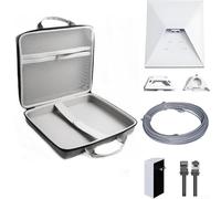 Starlink, custodia portatile in EVA per ricevitore satellitare e router, guscio rigido da viaggio antiurto con scomparti organizer, grigio