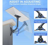 Starlink Gen 3 Mount 360° Adjustable Mounting Kit V3 PER Roof Exterior Wall Y1