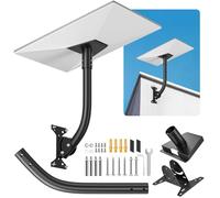 Starlink Gen 3 Mount, kit di montaggio a parete e tetto regolabile a 360°, montaggio su palo girevole resistente compatibile con piatto standard Starlink V3, include adattatore per tubo