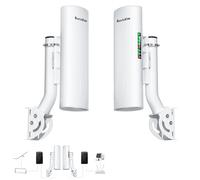 Starlink Internet - Trasmissione wireless a lungo raggio con staffa di montaggio per router Starlink Gen 3, estensore WiFi Starlink, 5,8 GHz, 3 km, 1000 Mbps con antenna ad alto guadagno 18dBi,