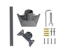 Starlink - Kit di montaggio a palo lungo con adattatore per tubo, facile installazione per antenna standard (grigio-A)