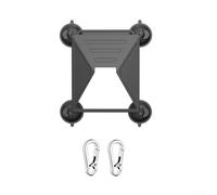 Starlink, mini copertura protettiva in silicone con supporto a ventosa per tettuccio dell'auto, in vetro, portatile, da viaggio, con staffa antivento (colore nero)