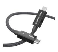 StarLinker Cavo Thunderbolt 4 3m 240W Intrecciato, Ricarica PD, Trasferimento dati 40Gbps e 8K@60Hz 4K@144Hz, USB C per Thunderbolt 3, USB4, MacBook Pro, iPad Pro, Docking, eGPU, Monitor, SSD