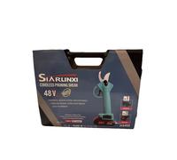 STARLINXI Forbice Cesoia 48V Da Potatura 30mm Doppia Batteria E Valigetta