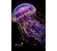 Starlit Jellyfish Journal: Glowing Neon Pink Jellyfish with Magical Galaxy Accents for Writing, Dreams & Inspiration