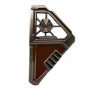 Starlord - Spilla per comunicazione, con scritta "Star-lord Guardiano della Galassia" GOTG, 6.5 by 3.5 by 0.5 cm, Metallo, Nessuna pietra preziosa