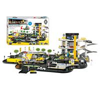 STARLUX - Renault Super Garage con stazione di servizio completa a 3 livelli, piattaforma di servizio e binario di 4 metri - Da 3 anni - Made in Europe - 401308