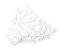 STARLY Mutandine da Viaggio monouso da Donna in Puro Cotone 100% Slip da Nonna Bianco (10Pk) (Bianca, X-Small - Vita 42-63cm, Hip 78-90cm)