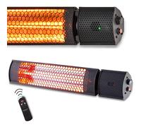 STARLYF Radiant Heater Stufa a Infrarossi 2000W | Riscaldatore Elettrico da Esterno e Interno IP65 con Telecomando | Calore Istantaneo, 2 Livelli di Potenza, Basso Consumo ed Alta Resistenza