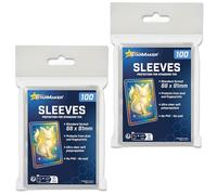StarMaker 200 Sleeves 66 x 91 mm TCG Formato Standard Extra Morbide - Bustine Protettive Trasparenti per Collezionismo, Toploader e Raccoglitori