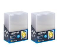 StarMaker 50 Toploaders 70 x 97 mm, protezione per schede TCG premium semi rigidi, ultra trasparente e trasparente con pellicola protettiva