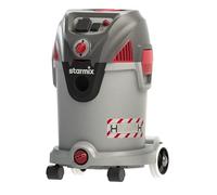 Starmix Aspiratore umido Energetic APDH-1430 (aspirapolvere con max. 1.400 Watt, 220 mbar, contenitore da 30 l, pulizia filtro PressClean, classe di polvere H) 110066