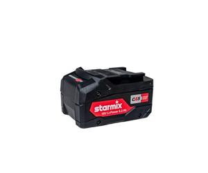 Starmix Batteria da 18 V 5,2 Ah Li-Power, batteria CAS compatibile con molte marche di alta qualità, batteria per aspirapolvere a secco a umido, aspirapolvere e utensili elettrici dei partner CAS