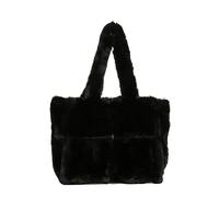 Starnearby Borsa Peluche Donna Grande, Borsa di Pelliccia Sintetica Borsa Tote Donna Moda di Grande Capacità, Borsa a Tracolla Borsa a Mano Morbida e Soffice, Borsa Pelosa Donna (B-nero)