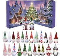 Starnearby Calendario dell'Avvento 2025, Calendario Avvento Gnomi Natalizi, Gnomo di Natale di 24 Giorni, Calendario conto alla Rovescia di Natale, Regalo Natalizio (Viola)
