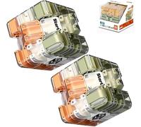 Starnearby Cubo Labirinto 3D, Rompicapo Labirinto, Coordinazione Occhio-mano, Sviluppo della Logica, Antistress, Puzzle Labirinto con Sfera d'acciaio, Cubo Magico (2 pezzi)