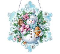 Starnearby Diamond Painting Ghirlanda Natale Fai da te, Diamond Painting Decorazioni Natalizie, Ghirlanda Natalizia da Appendere, Strass Faccia Singola, Decorazione Natale, Regalo