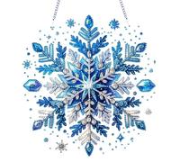 Starnearby Diamond Painting Ghirlanda Natale Fai da te, Diamond Painting Decorazioni Natalizie, Ghirlanda Natalizia da Appendere, Strass Faccia Singola, Decorazione Natale, Regalo