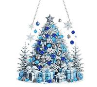 Starnearby Diamond Painting Ghirlanda Natale Fai da te, Diamond Painting Decorazioni Natalizie, Ghirlanda Natalizia da Appendere, Strass Faccia Singola, Decorazione Natale, Regalo